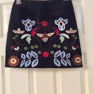 Embroidered Mini Skirt